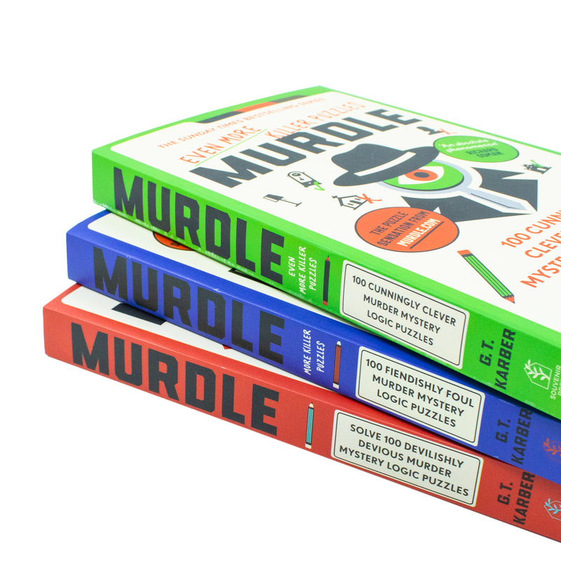 Murdle Puzzle Series 3 Books Collection Set (Murdle, Murdle: More Killer Puzzles and Murdle: Even More Killer Puzzles)