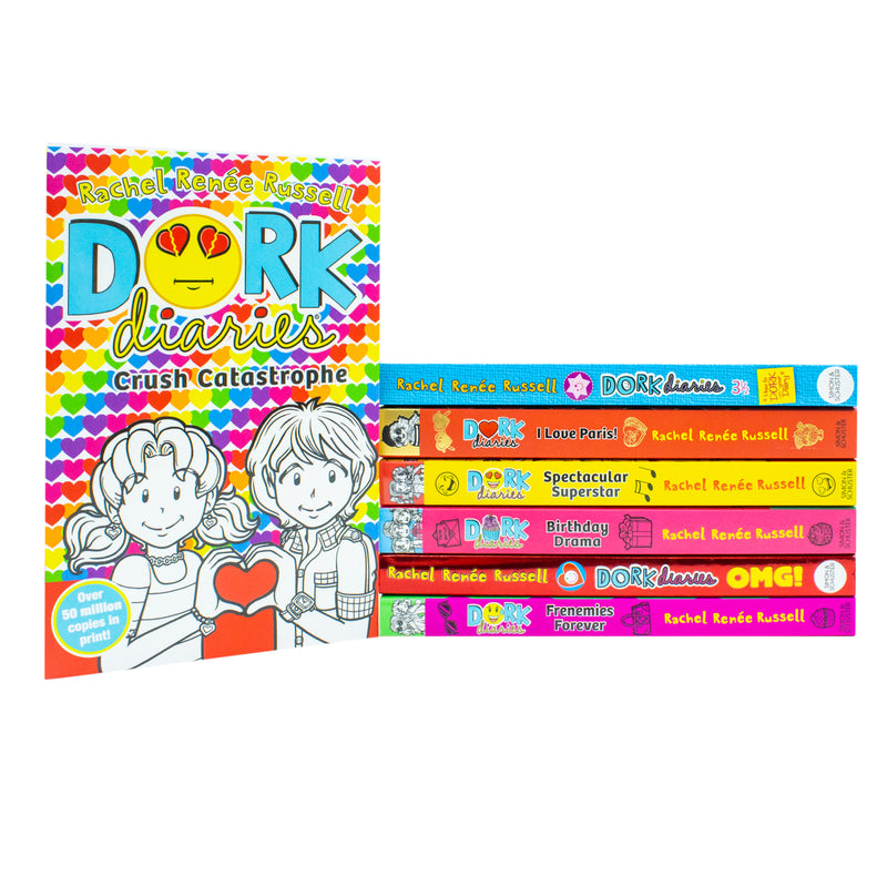 Dork Diaries Series Vol 11-17 Collection 7 Books Set By Rachel Renee Russell 7 By Rachel Renee Russell