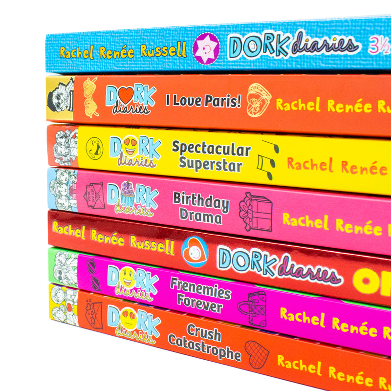 Dork Diaries Series Vol 11-17 Collection 7 Books Set By Rachel Renee Russell 7 By Rachel Renee Russell