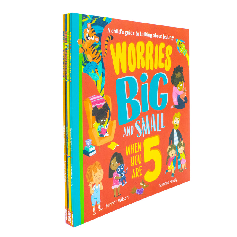 Worries Big and Small When You Are 5 6 7 8 Collection 4 Books Set By Hannah Wilson