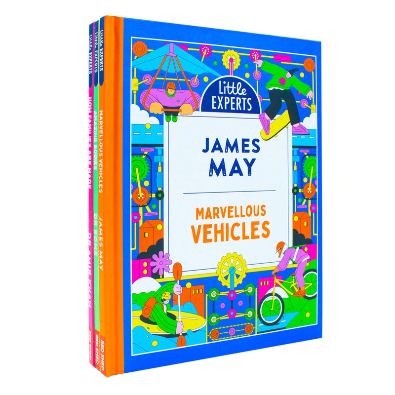 Little Experts Series Collection 3 Hardback Books on Marvellous Vehicles, Amazing Bodies, and How Families are Made for Young Readers!