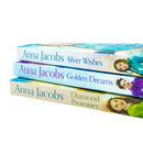 Anna Jacobs Jubilee Lake Series 3 Books Collection Set (Silver Wishes , Golden Dreams , Diamond Promises)