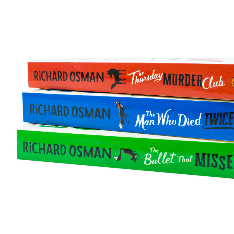 Thursday Murder Club Series 3 Books Collection Set By Richard Osman (The Thursday Murder Club, The Man Who Died Twice & The Bullet That Missed)