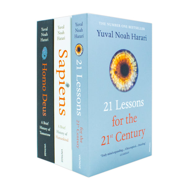 Yuval Noah Harari 3 books Collection Set (Sapiens, Homo Deus, 21 Lessons)