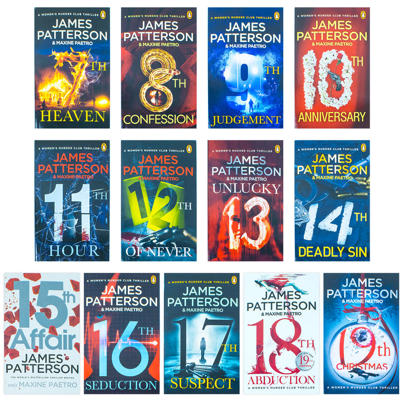 Women Murder Club Series 13 Books (7-19) Collection By James Patterson