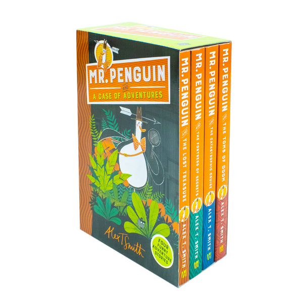 Mr Penguin Series 4-Book Collection by Alex T. Smith | Fun & Illustrated Children's Adventure Books| Treasure Hunts, Secrets, Tombs & Exciting Stories