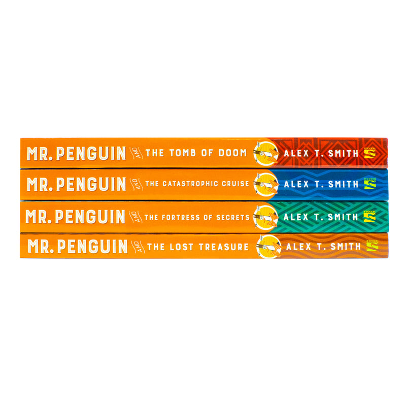 Mr Penguin Series 4 Books Collection Set By Alex T. Smith (Mr Penguin and the Lost Treasure, Fortress of Secrets, Catastrophic Cruise, Mr Penguin and the Tomb of Doom)