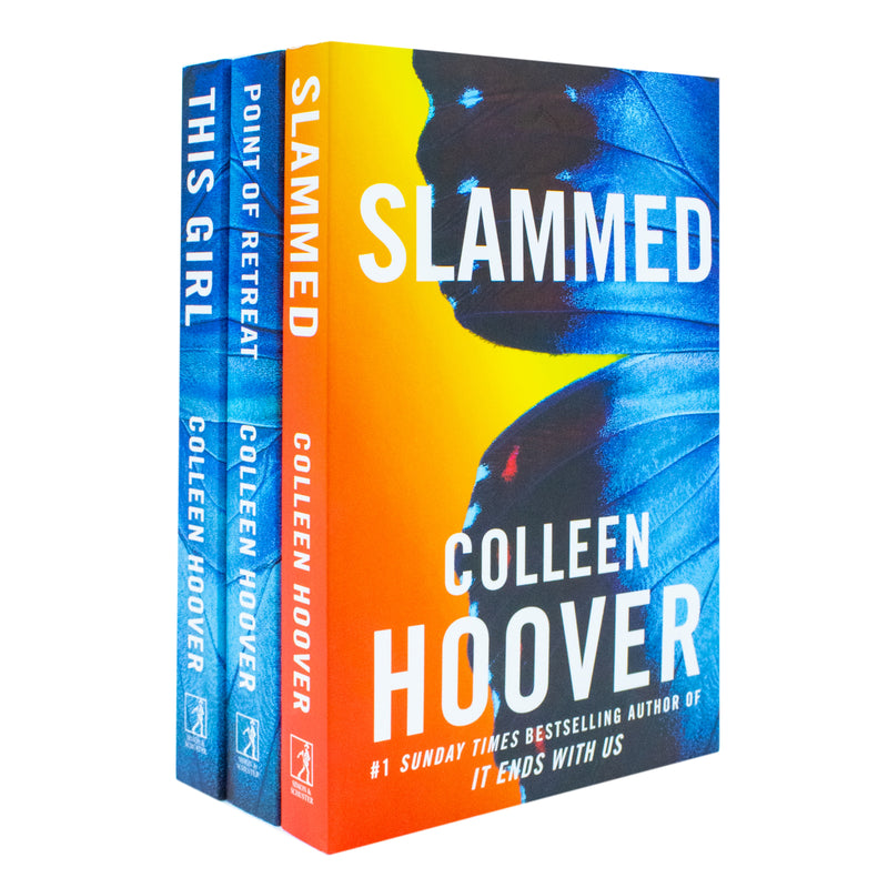 Colleen Hoover Slammed Series 3-Book Collection – Emotional Young Adult Romance Novels: Slammed, Point of Retreat & This Girl (Paperback Set)