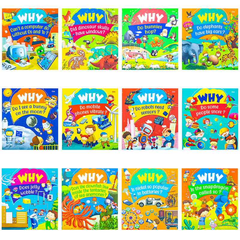 Tell Me Why? 12 Books Collection Set (Why Is the snapdragon called so, Why Is nickel so popular in batteries, Why Does Jelly Wobble & More!)