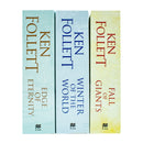 The Century Trilogy Collection 3 Books Set by Ken Follett (Fall of Giants, Winter of the World, Edge of Eternity)