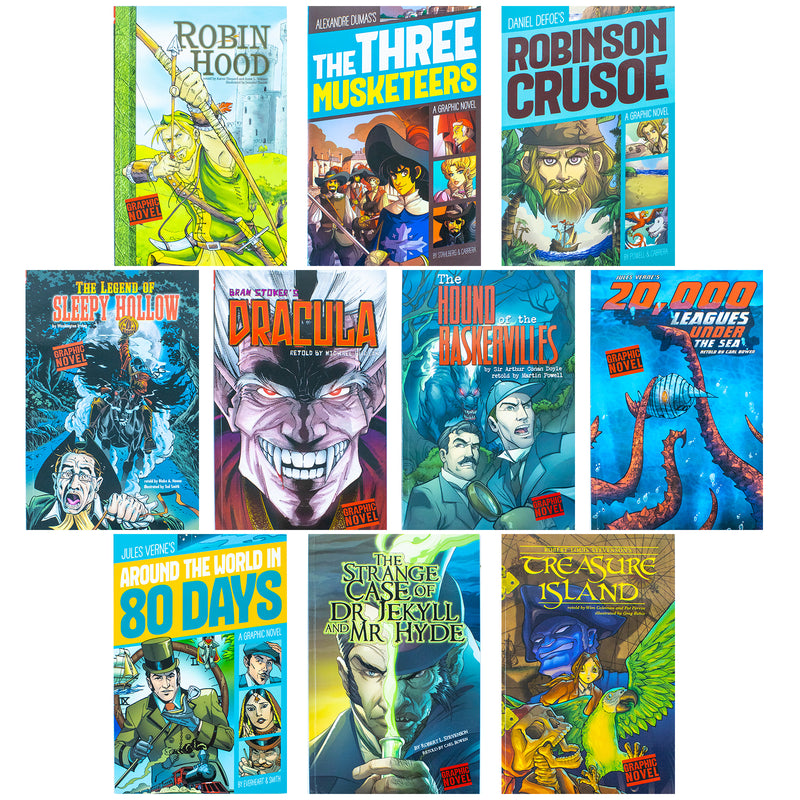 Discover the Graphic Revolve Series 10 Books Collection Set - Engaging 12+ Years Graphic Novels for Young Readers