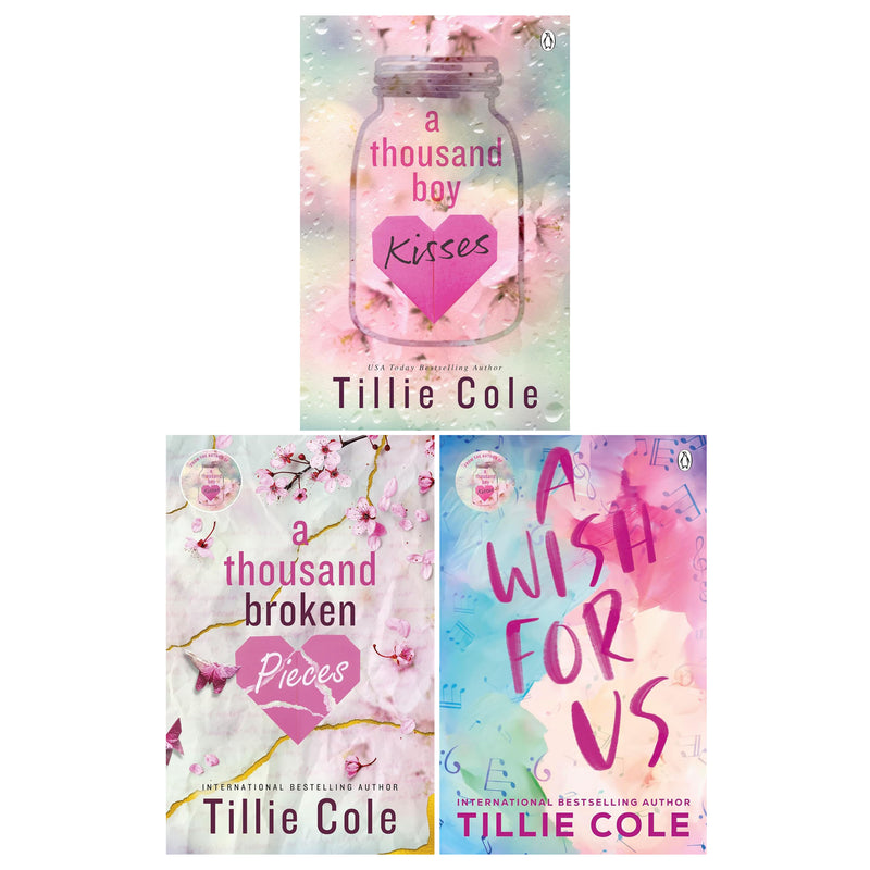 A Thousand Boy Kisses Series & A Wish for Us 3 Book Set Collection By Tillie Cole