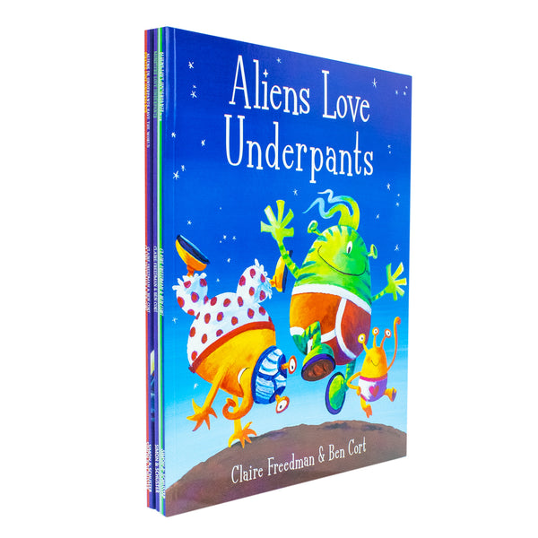 Aliens Love Underpants Collection 6 Children’s Picture Books Set by Claire Freedman | Pirates, Dinosaurs, Monsters, Fun Stories, Early Reading