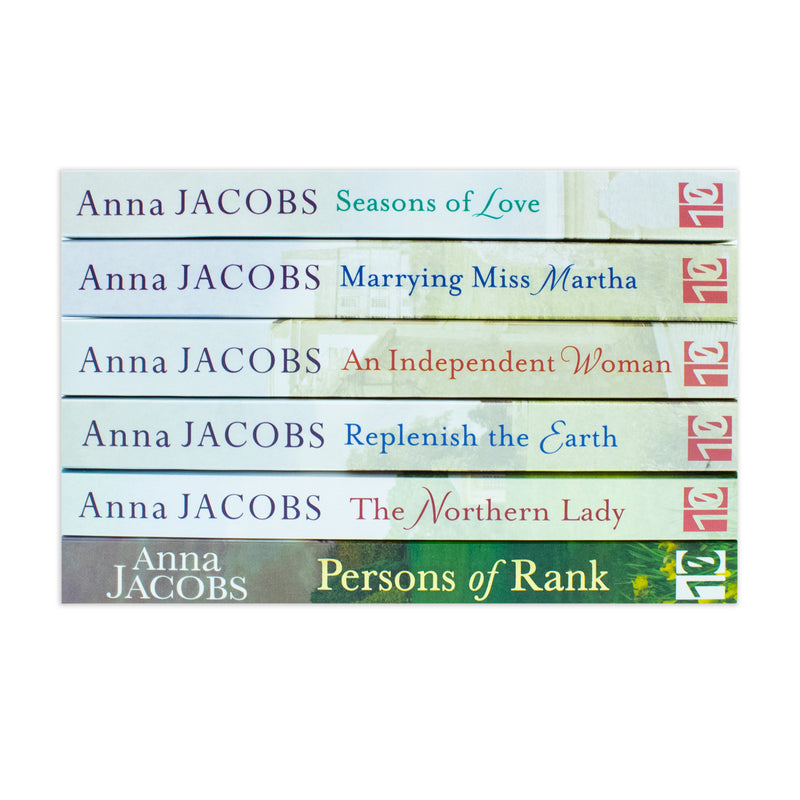 Anna Jacobs 6 Books Set Collection (Seasons of Love, Marrying Miss Martha, An Independent Women, Replenish the Earth & More)