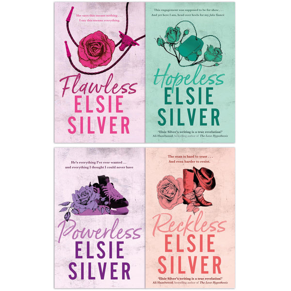 Chestnut Springs Series By Elsie Silver 4 Books Collection Set (Flawless, Hopeless, Powerless, Reckless)