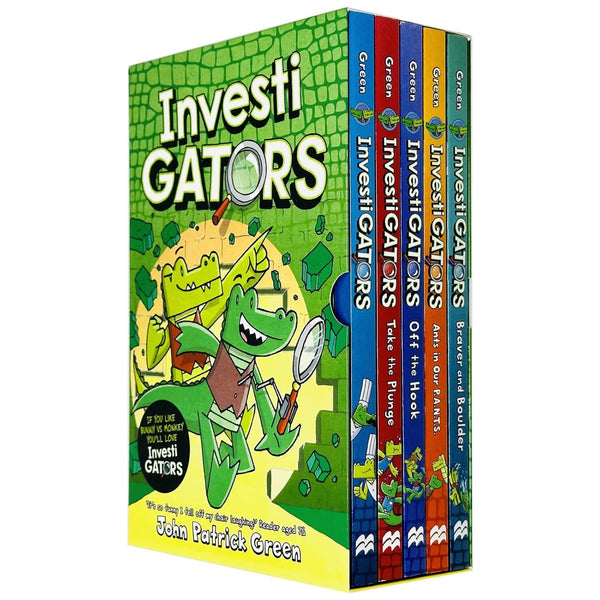 InvestiGators Series 5 Books Collection Box Set (Investigators, Take the Plunge, Off the Hook, Ants in Our P.A.N.T.S. & Braver and Boulder)