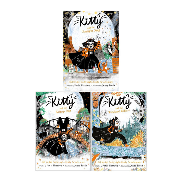 Paula Harrison Kitty Series 3 Books Collection Set (Kitty and the Starlight Song, Kitty and the kidnap Trap,  Kitty and the Wounded Wildcat)