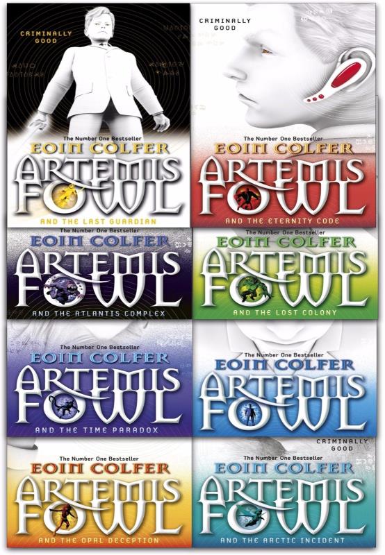 Artemis Fowl Collection Eoin Colfer 8 Books Set Last Guardian, Opal Deception Old Covers