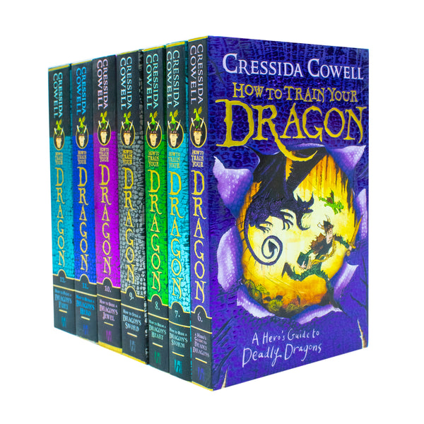 How to Train Dragon 7 Books Collection Set Book 6 to12 By Cressida Cowell