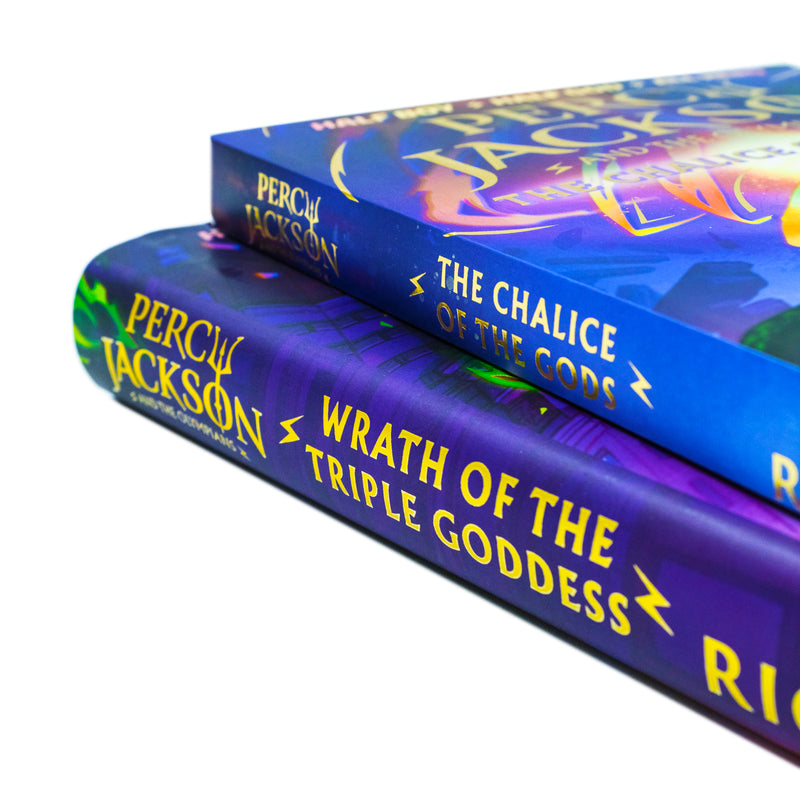 Percy Jackson and the Olympians Series 2 Books Collection Set By Rick Riordan (The Chalice of the Gods and Wrath of the Triple Goddess)