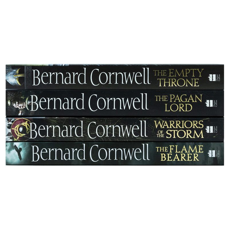 Bernard Cornwell 4 book Set Collection (Empty Throne, Pagan Lord ,Warriors Storm, Flame Bearer)