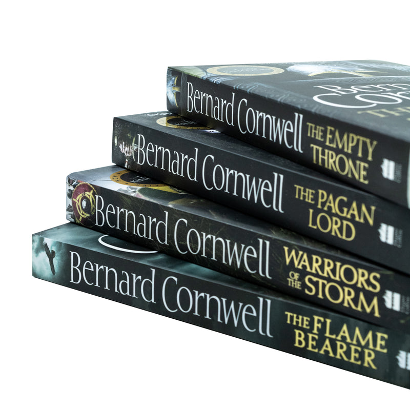 Bernard Cornwell 4 book Set Collection (Empty Throne, Pagan Lord ,Warriors Storm, Flame Bearer)