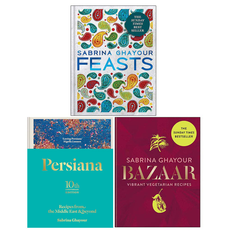 Sabrina Ghayour 3 Books Collection Set (Persiana, Bazaar, Feasts)