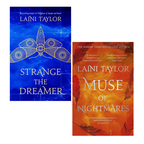 Strange the Dreamer Series Collection 2 Books Set By Laini Taylor (Strange The Dreamer, Muse of Nightmares)