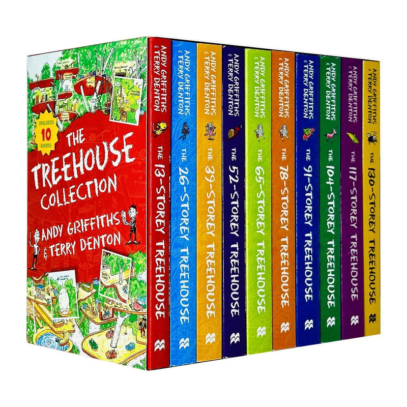 The Treehouse Collection 10 Books Box Set by Andy Griffiths - Fun,Hilarious & Exciting Children's Books Series for Kids - Adventure & Humor Collection