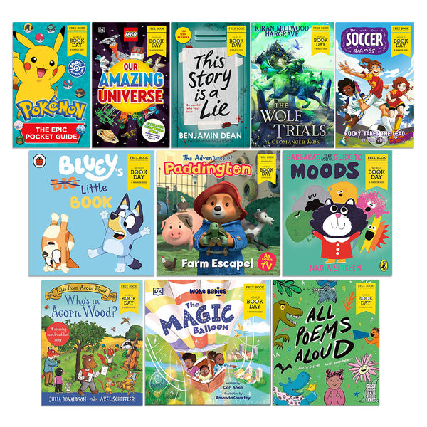 World Book Day 2025 Collection: 11 Paperback Books for Young Readers