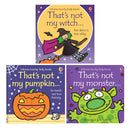 Halloween Baby Board Book Bundle Collection, That's Not My Pumpkin, Witch, and Monster, Perfect Touch-and-Feel Books for Babies and Toddlers