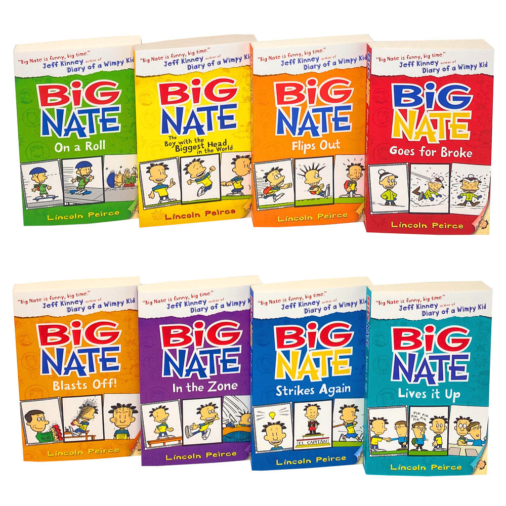 Big Nate Series - 8 Paperback Books for Kids Age 8+ by Lincoln Peirce ...