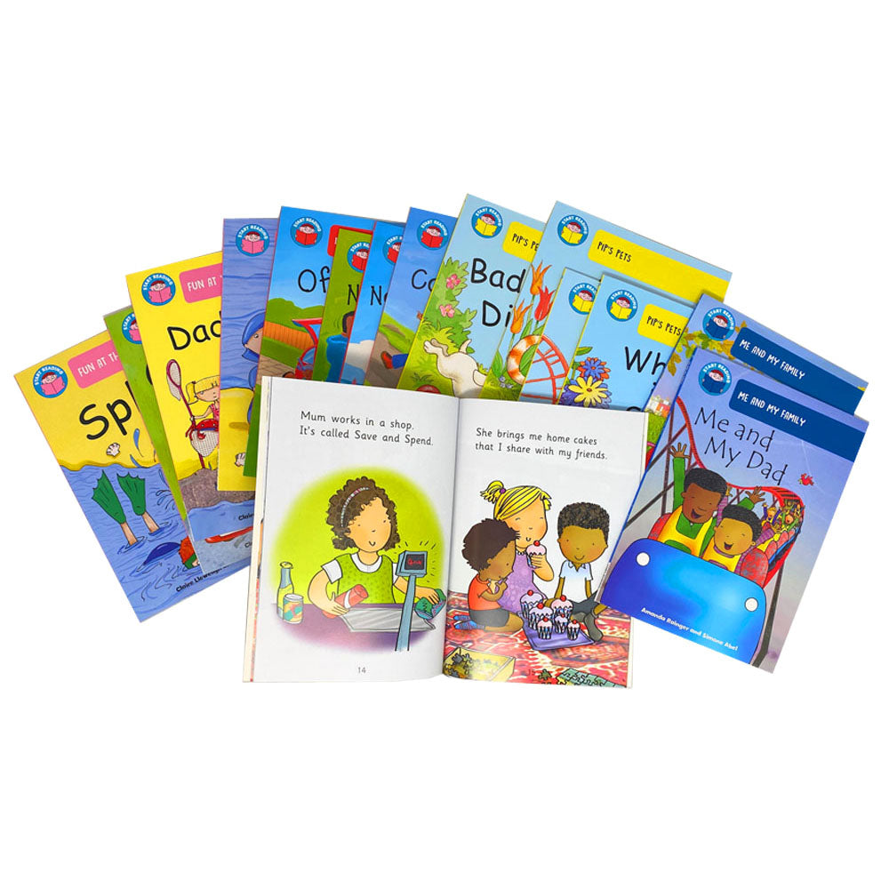 Start Reading Library 52 Books Collection Box Set Level 1 to 9 Childre ...