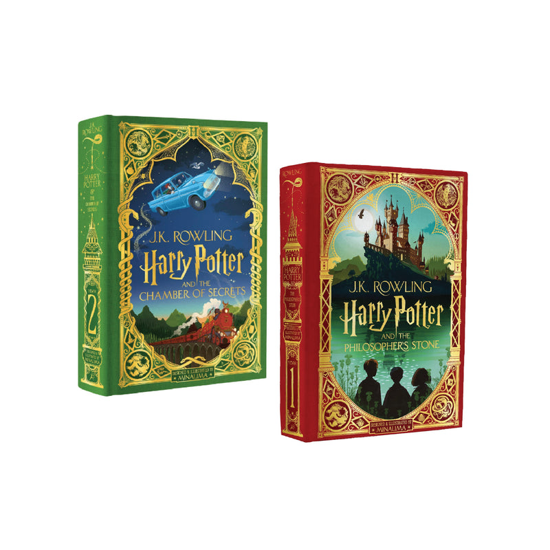 Harry Potter Hardback Illustrated Collection Book Box Set by J.K. Rowling