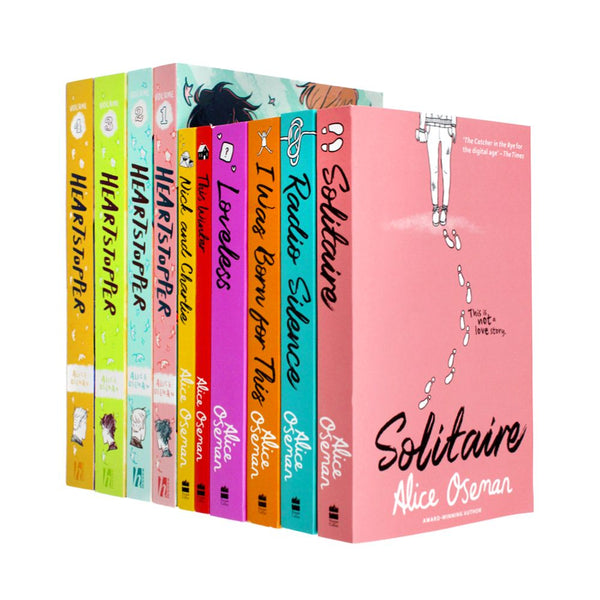 Alice Oseman Collection 10 Book Set (Heart Stopper Series 1-4, Solitai –  Lowplex