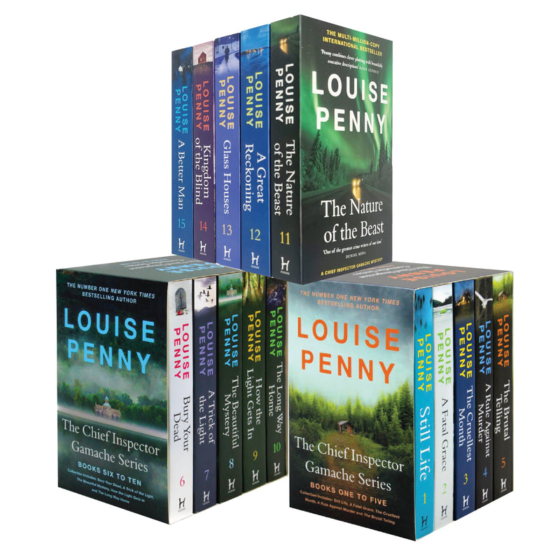 The Chief Inspector Gamache Series Books 1 - 5 Collection Box Set by Louise  Penny (Still Life, Fatal Grace, Cruellest Month, Rule Against Murder 