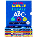 My First Science Library ABCs 4 Board Book Set By Chris Ferrie ( (Space,Science,Engineering,Mathematics )