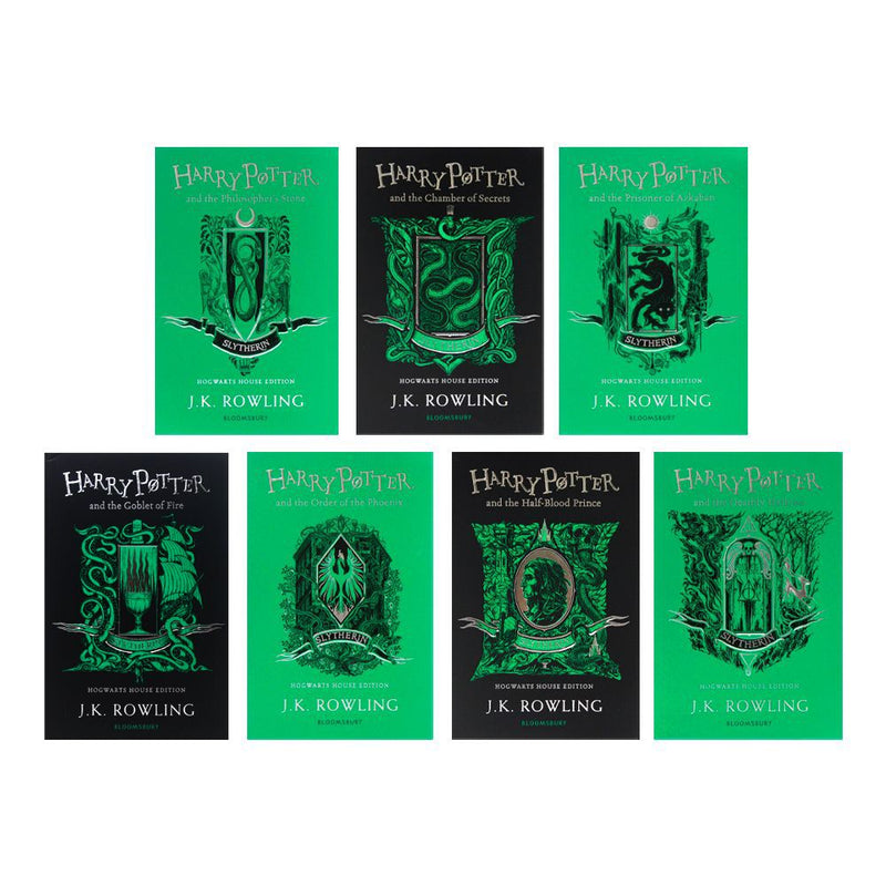 Harry Potter House Slytherin Edition Series Collection 7 Books Set