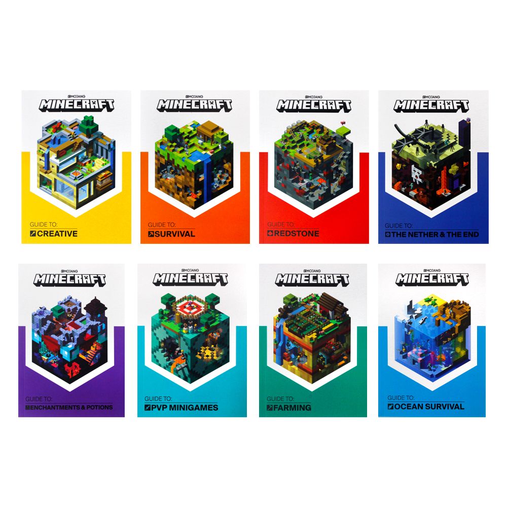 The Official Minecraft Guide Collection 8 Books Box Set Pack By Mojang ...