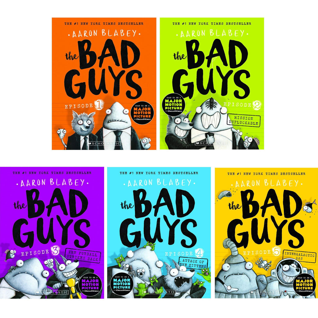 The Bad Guys Episodes 1-5 Collection 5 Books Set by Aaron Blabey - Age ...