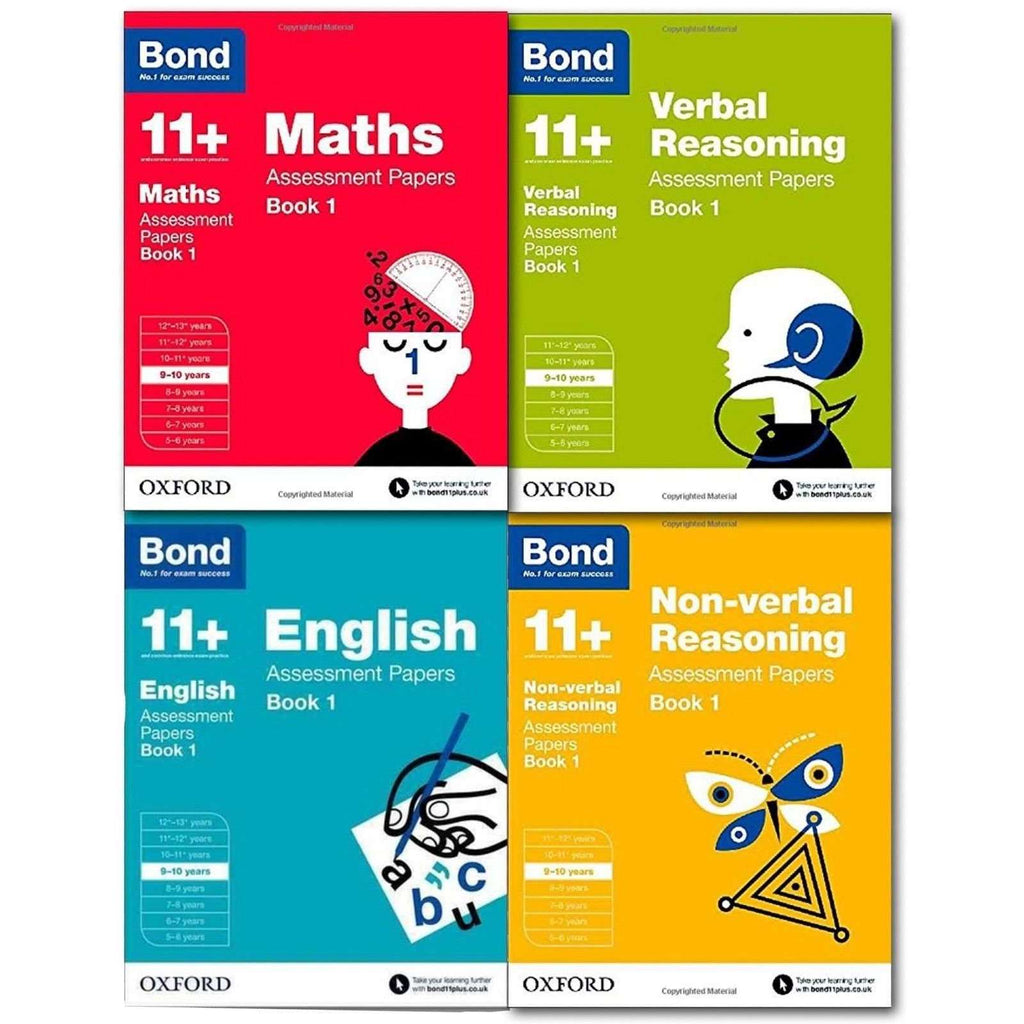 Bond 11+ 4 Books Set Ages 9-10 – Lowplex Books