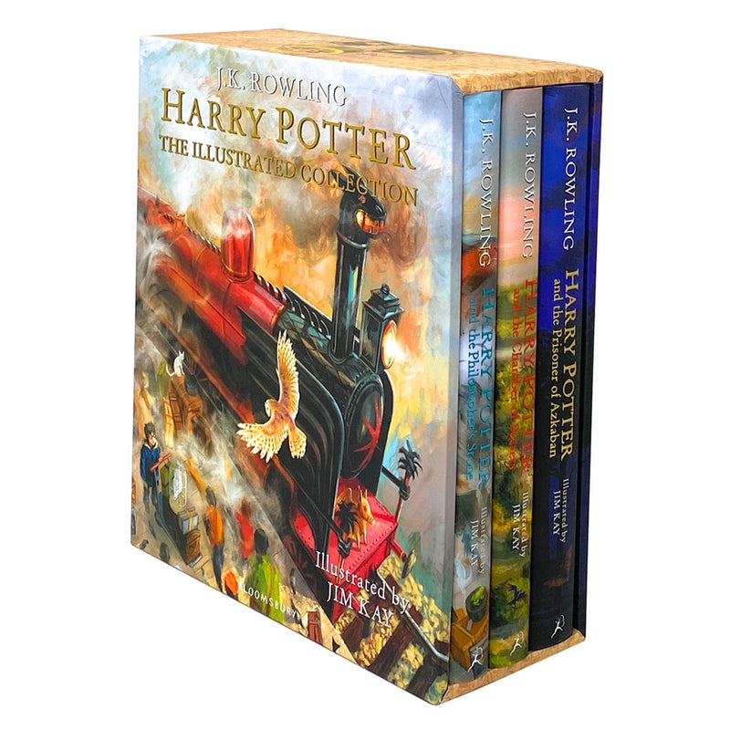 Harry Potter: The Illustrated Collection (Books 1-3 Boxed Set): Rowling, J.  K., Kay, Mr. Jim: 9781338312911: : Books