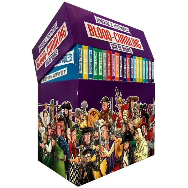 Horrible Histories 20 Book set Collection Blood Curdling History Box