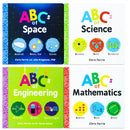 My First Science Library ABCs 4 Board Book Set By Chris Ferrie ( (Space,Science,Engineering,Mathematics )