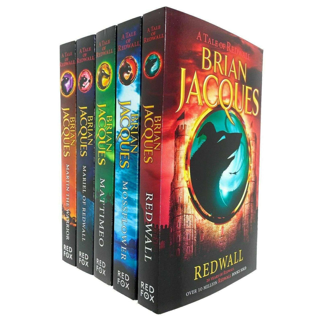 Redwall Series 5 Books Collection Set By Brian Jacques (Redwall, Mossf ...