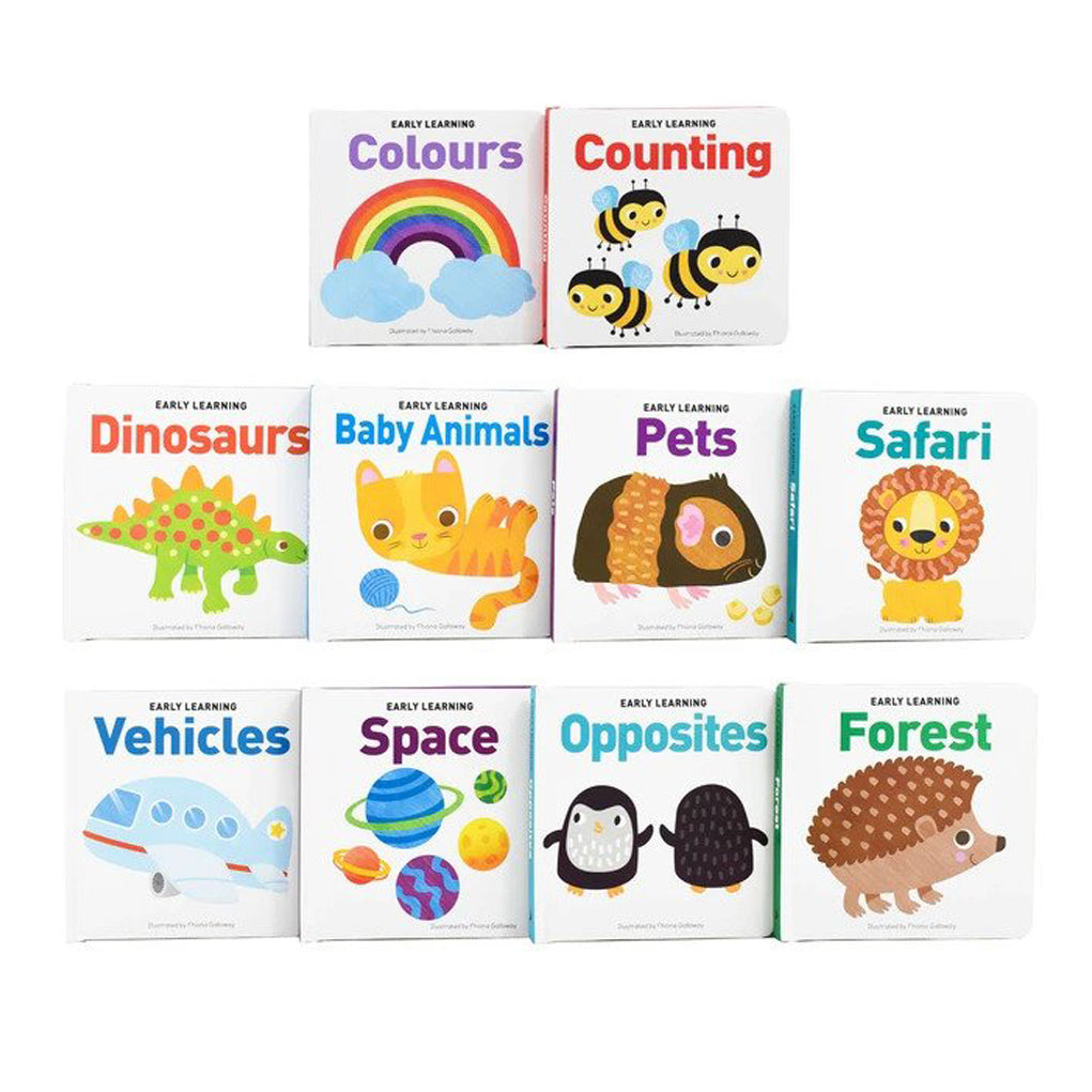 Take Along Early Learning Carry Pack 10 Board Books Set Collection ...