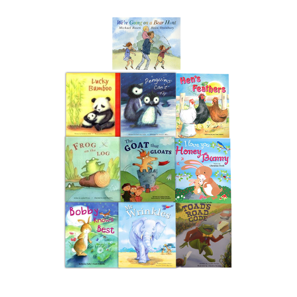 Were Going On A Bear Hunt 10 Book Set Flat Picture Books Collection Mr ...